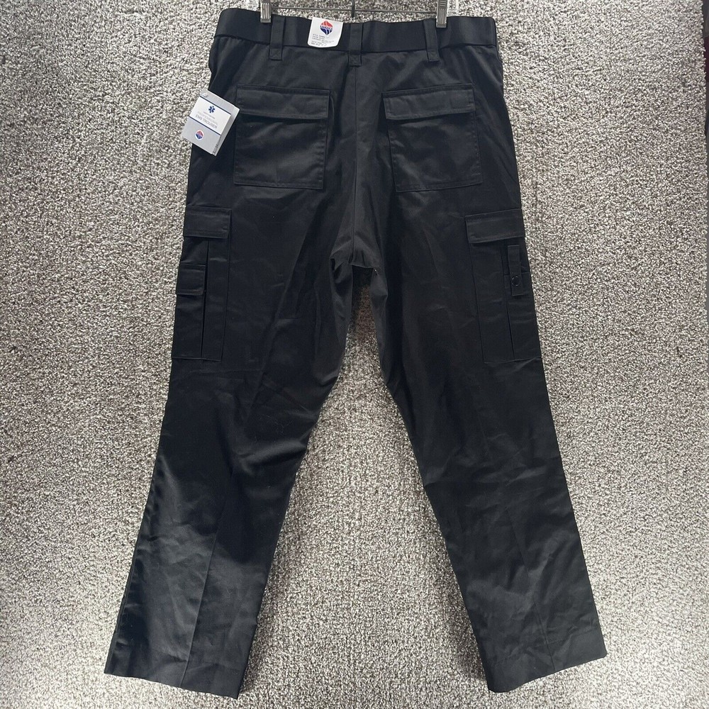 Liberty Uniform EMS Pants Mens 38x32 Black BDU Firefighter Cargo